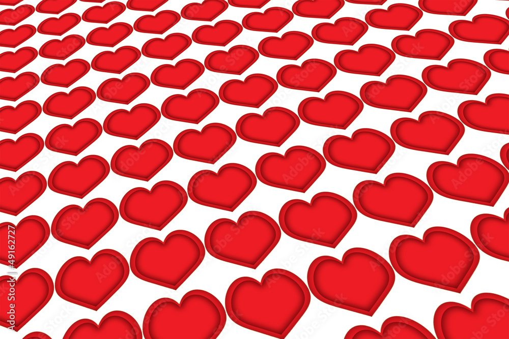 Hearts in a row