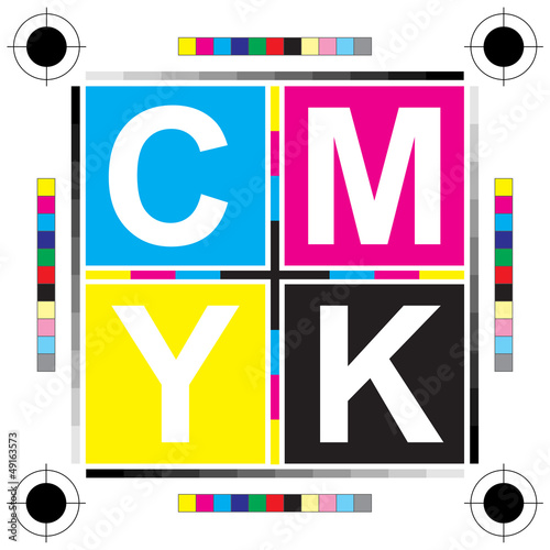 CMYK letters