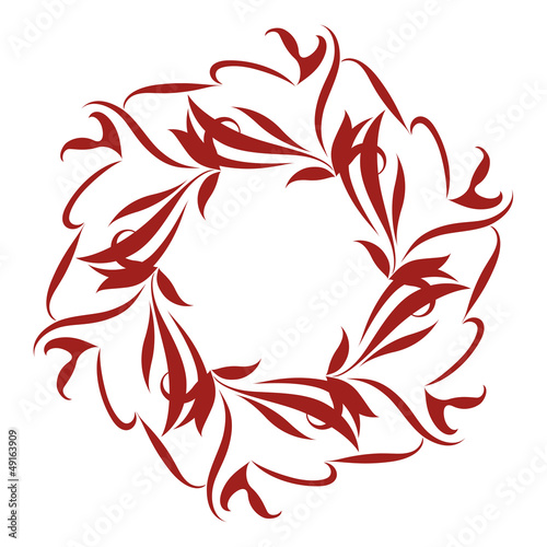 Charming Foliage Decorative Hoop