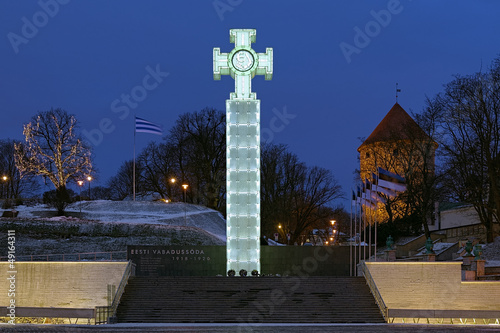 Obraz na płótnie War of Independence Victory Column in Tallinn, Estonia w salonie