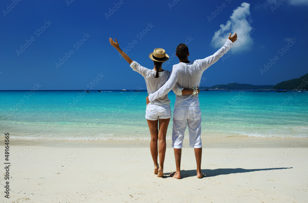 Couple on a beach Couple on a beach