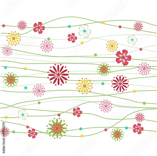 abstract colorful floral background