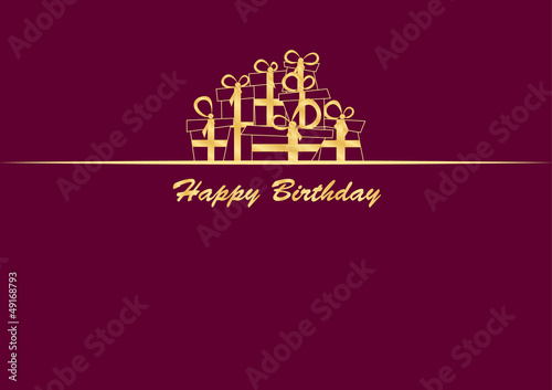 Greeting Card with gifts