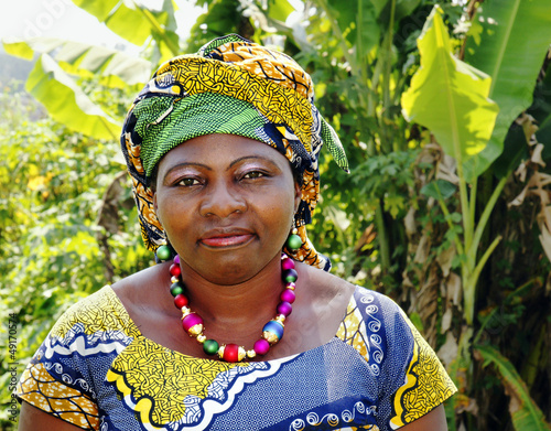 African woman in traditional clothing photo