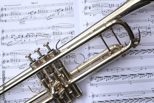 Trumpet on Sheet Music