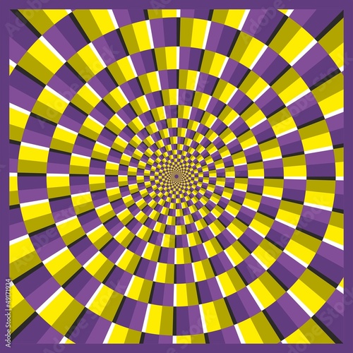 Optical illusion ellipse frame
