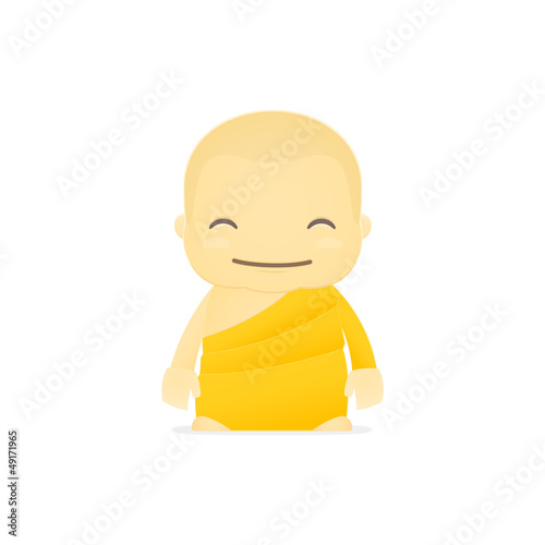 cartoon monk