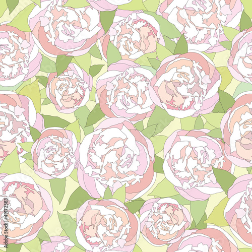 floral seamless background. white flowers wedding pattern