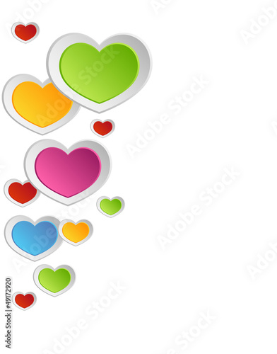 Colored Hearts