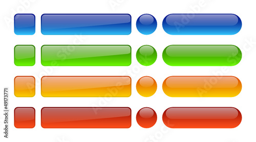 Buttons Bunt Rund Eckig