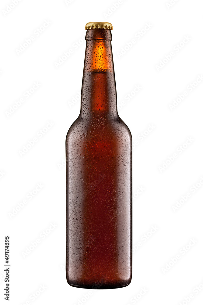 Beer bottle with water drops + Clipping Path Beer bottle with water drops + Clipping Path