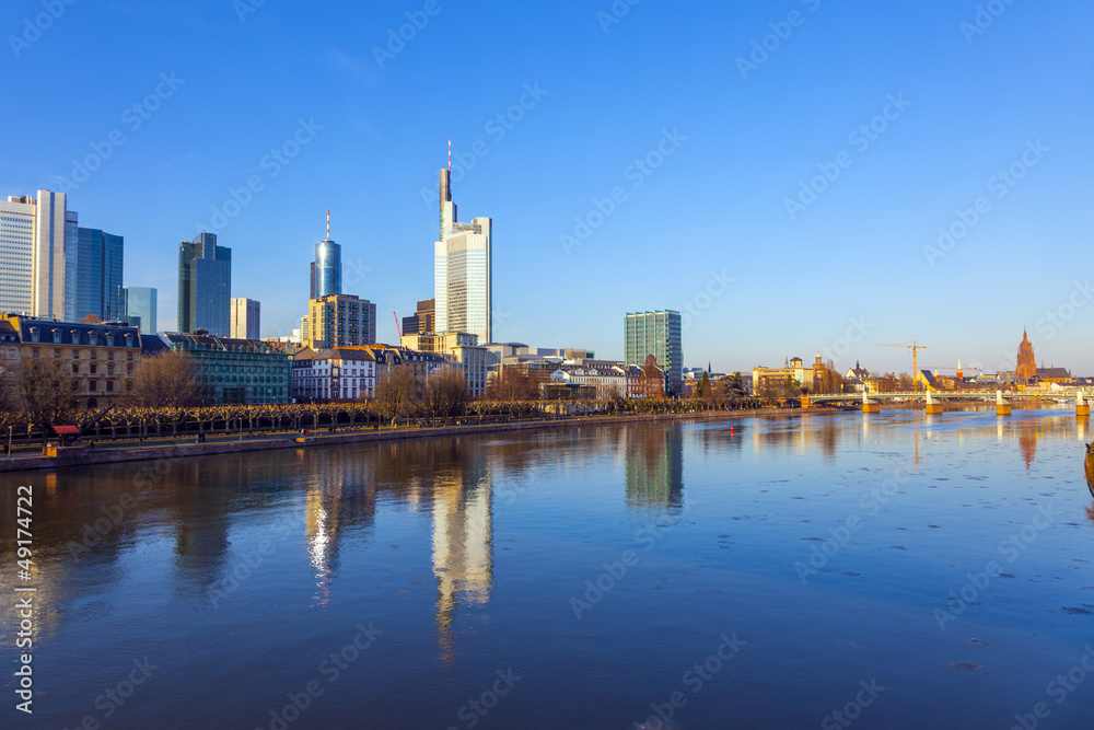 cityview of Frankfurt with river main