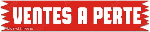 étiquette ventes à perte