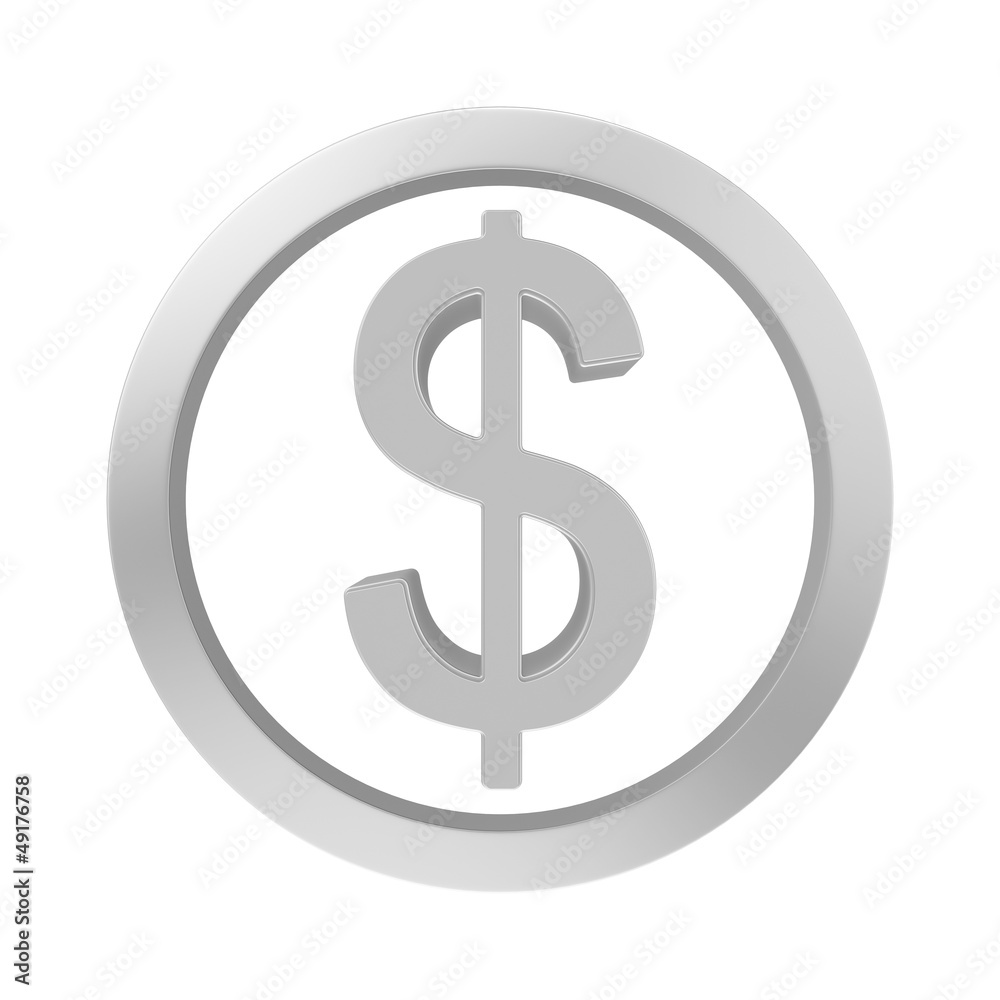 button dollar chrome button dollar chrome