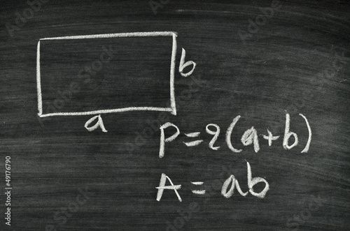 rectangular area and perimeter formula