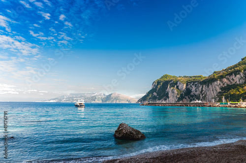 Seascape shot on the island of Capri.