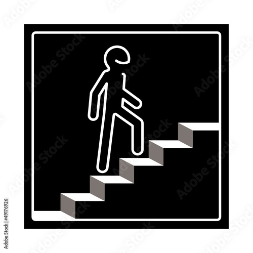 picto accès escalier