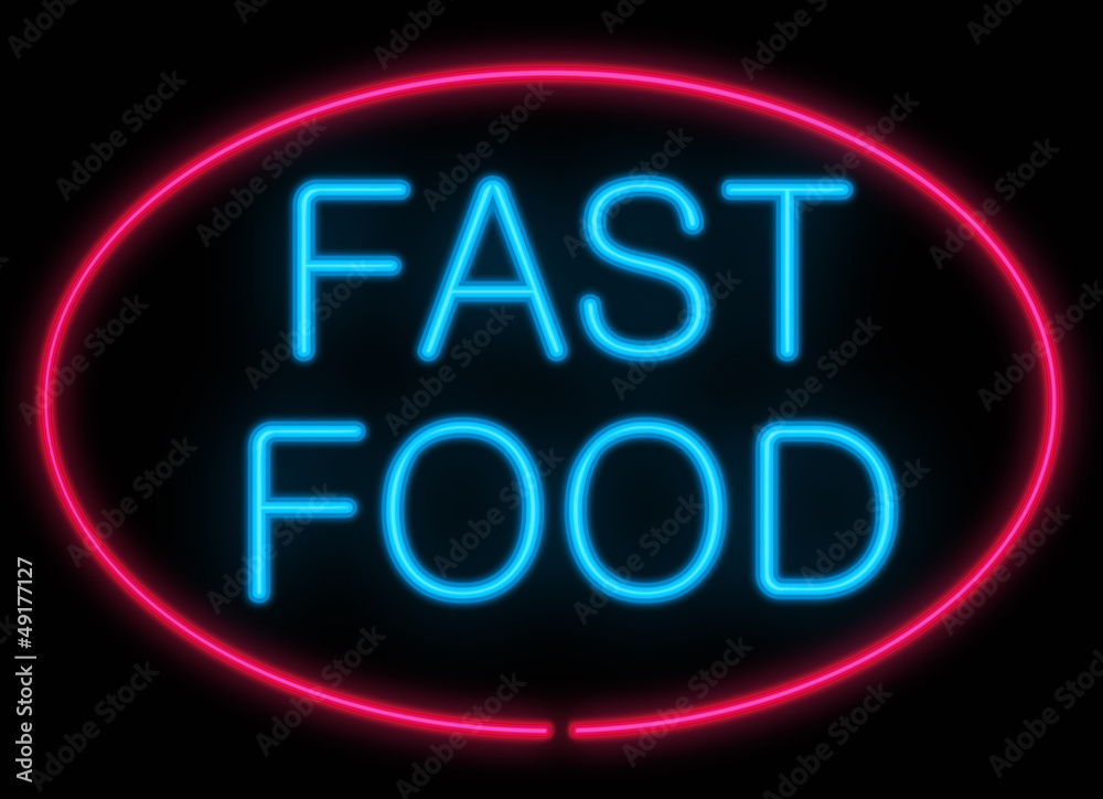Fast food concept. Fast food concept.