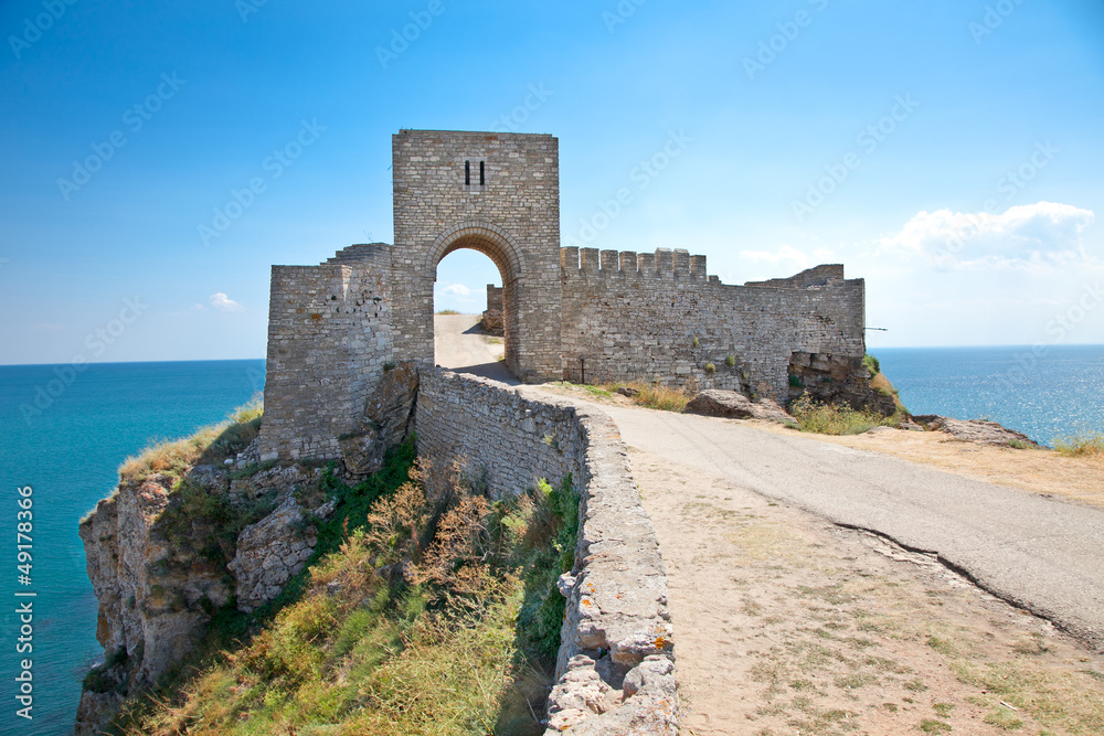 The entrance of citadel Kaliakra in Bulgaria.