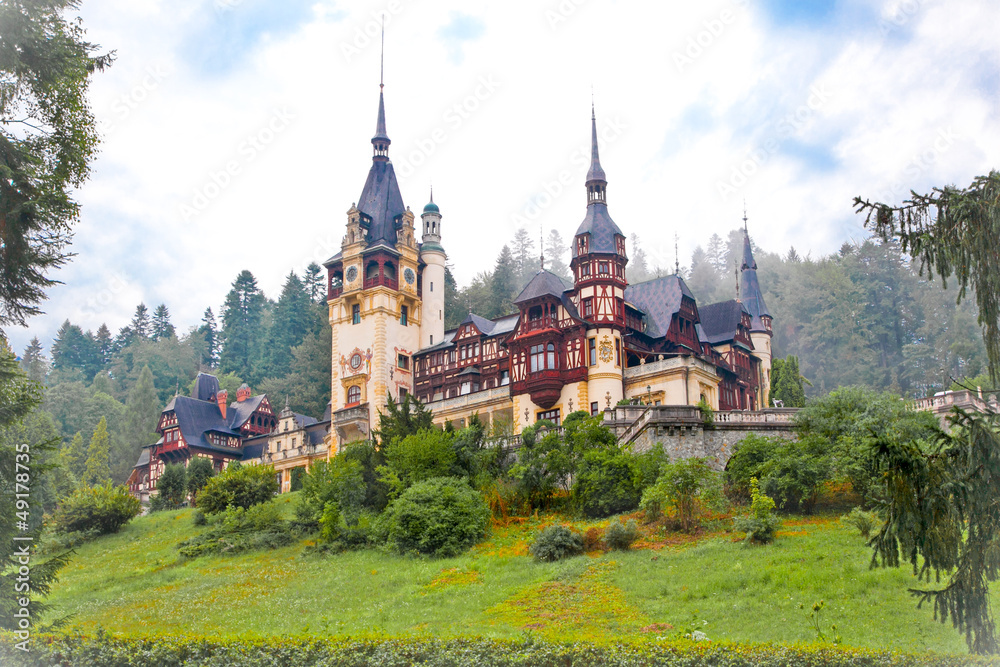 Peles palace in Sinaia, Romania