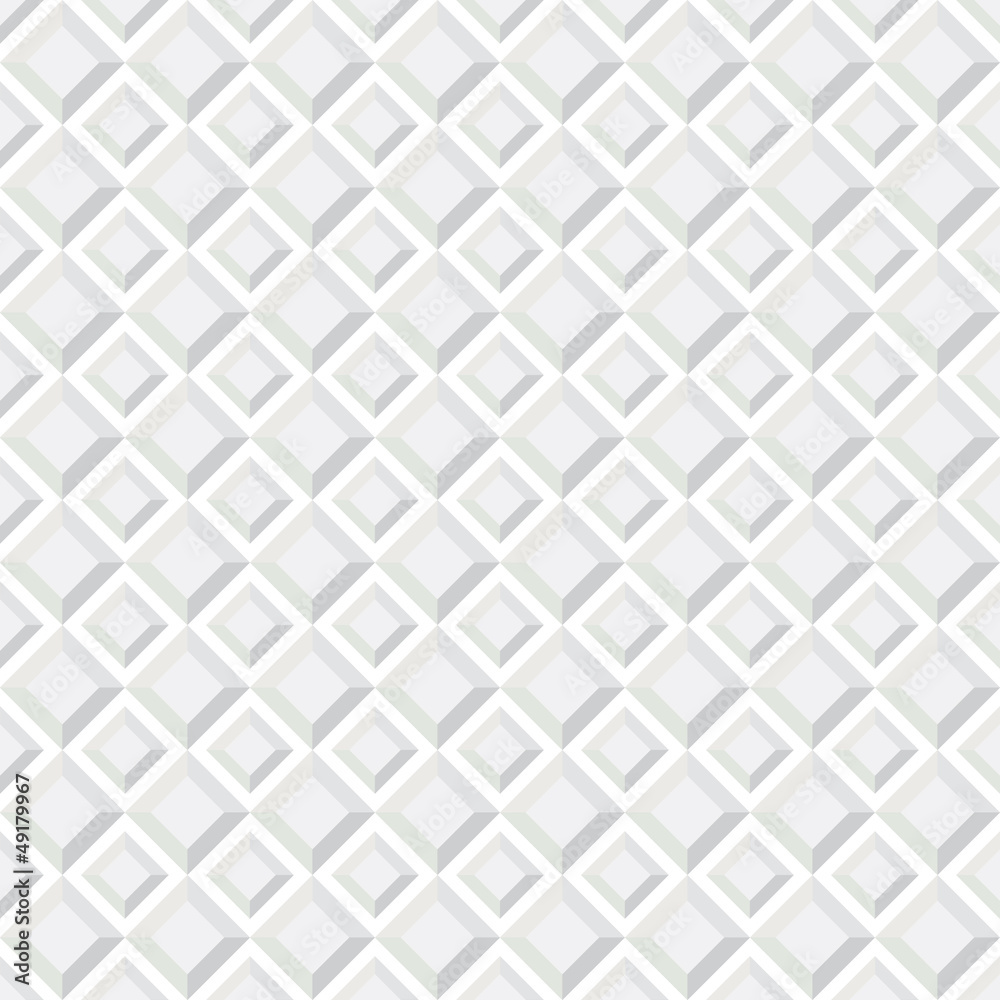 Abstract white texture, seamless 3d square tiled pattern. Abstract white texture, seamless 3d square tiled pattern.