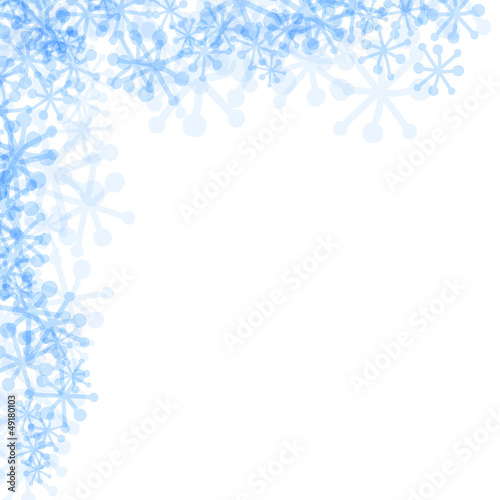 Fototapeta Naklejka Na Ścianę i Meble -  Schnee Raureif Hintergrund Hellblau