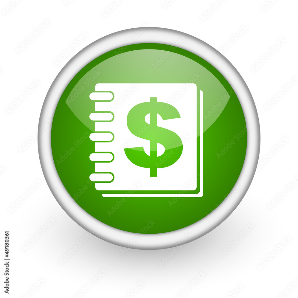 money green circle glossy web icon on white background money green circle glossy web icon on white background