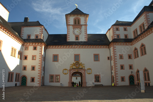 Schlosshof der Augustusburg in Sachsen photo
