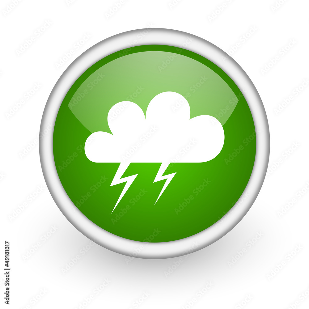 weather forecast green circle glossy web icon weather forecast green circle glossy web icon