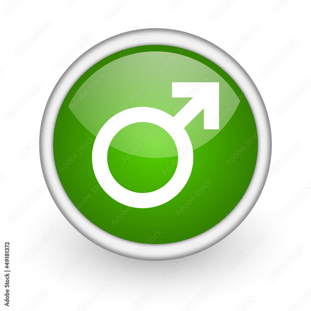 sex green circle glossy web icon on white background sex green circle glossy web icon on white background