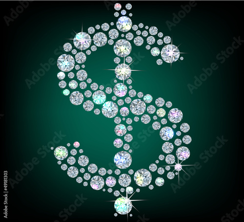 Diamond sign Dollar