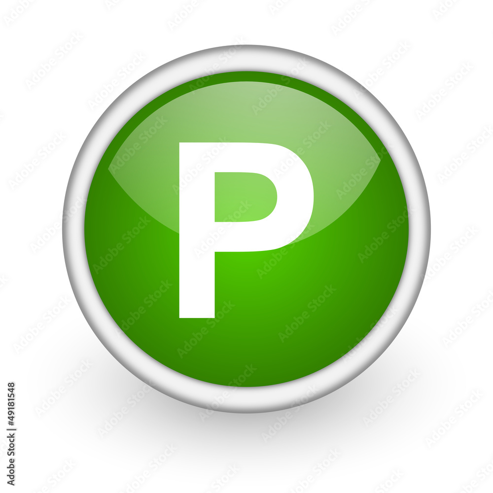 park green circle glossy web icon on white background park green circle glossy web icon on white background
