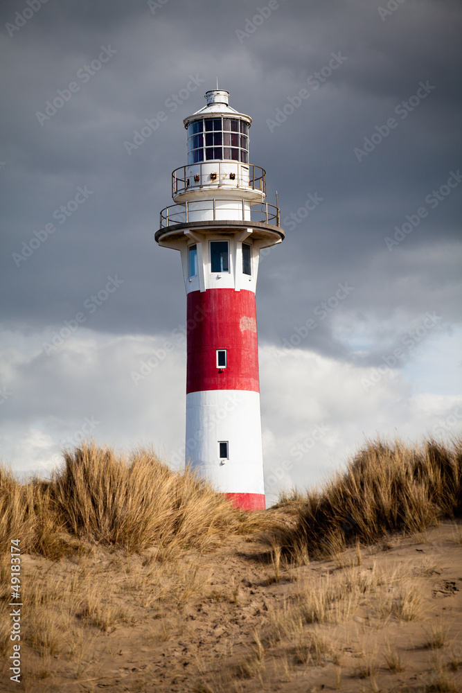 Lighthouse in Nieuwpoort. Belgium.