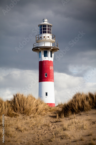 Lighthouse in Nieuwpoort. Belgium.