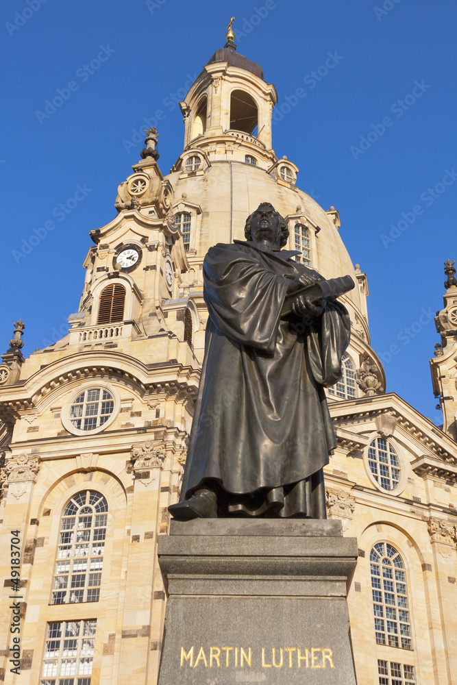Statue of Martin Luther in Dresden
