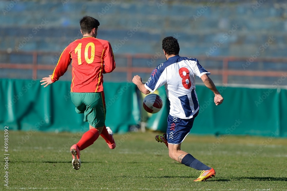 Obraz premium Calcio.Dribbling