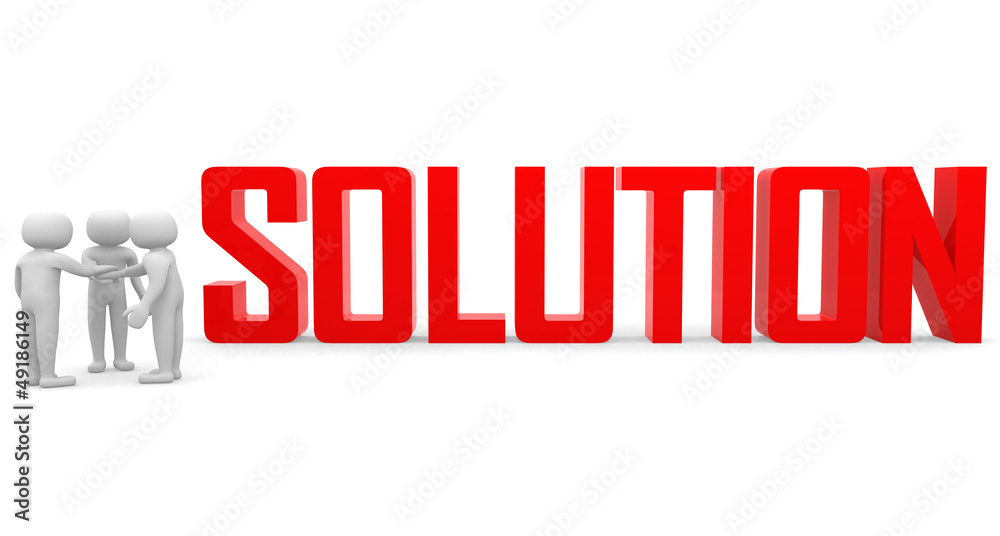 Finding solution. Conceptual business illustration.On white back Finding solution. Conceptual business illustration.On white back