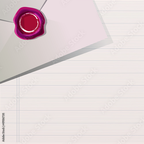 Post and letter. Vector design.