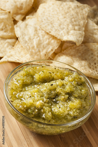 Fresh Homemade Salsa Verde photo