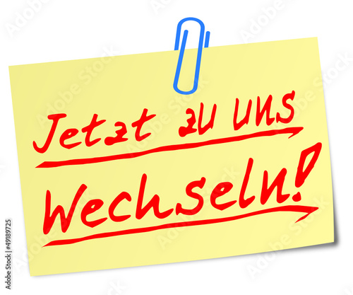 Jetzt wechseln post it gelb  #120204-svg02