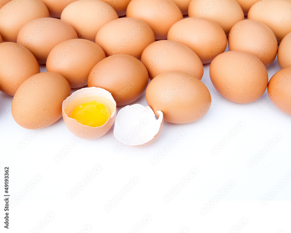 eggs isolated on white background eggs isolated on white background