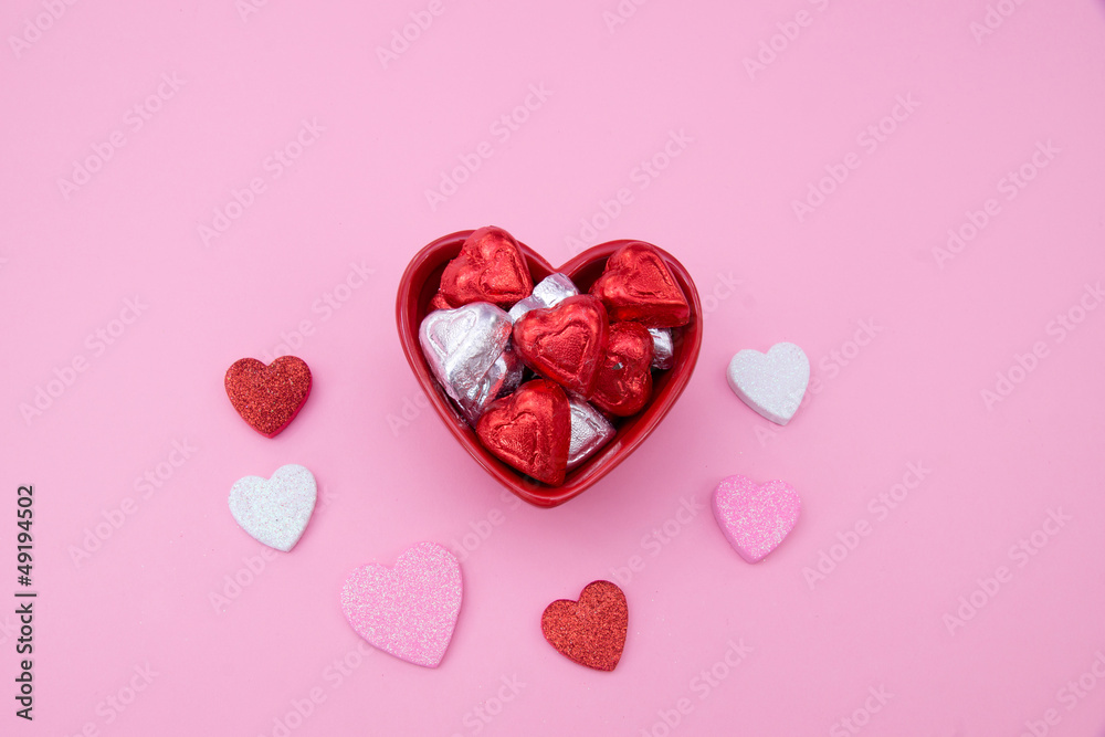 Valentine chocolate candy
