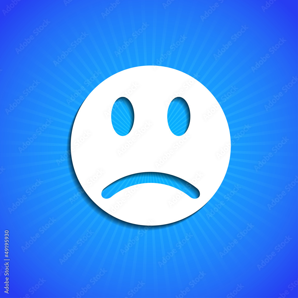 Fototapeta premium Vector icon on blue background. Eps10