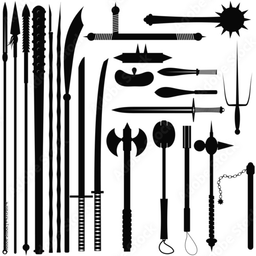 Set bladed weapons