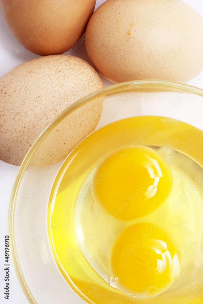raw eggs