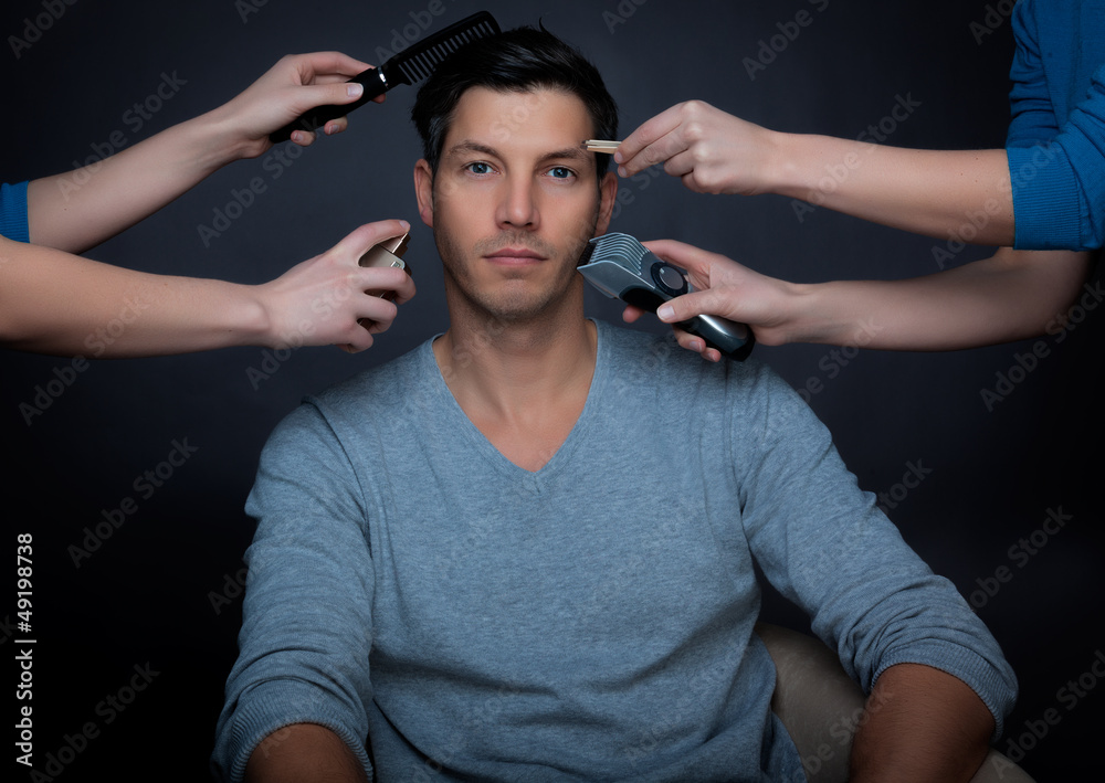 make-up man Stock-Foto | Adobe Stock