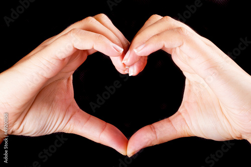 Shape of the heart as love and health symbol