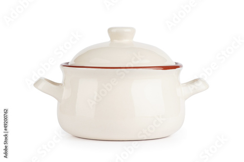 ceramic pot. soup tureen photo