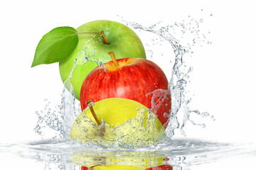 Deken met foto Opspattend water Obst 360  © K.-U. Häßler
