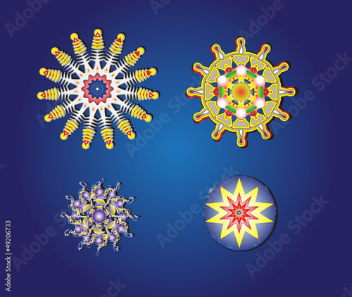 color snowflake